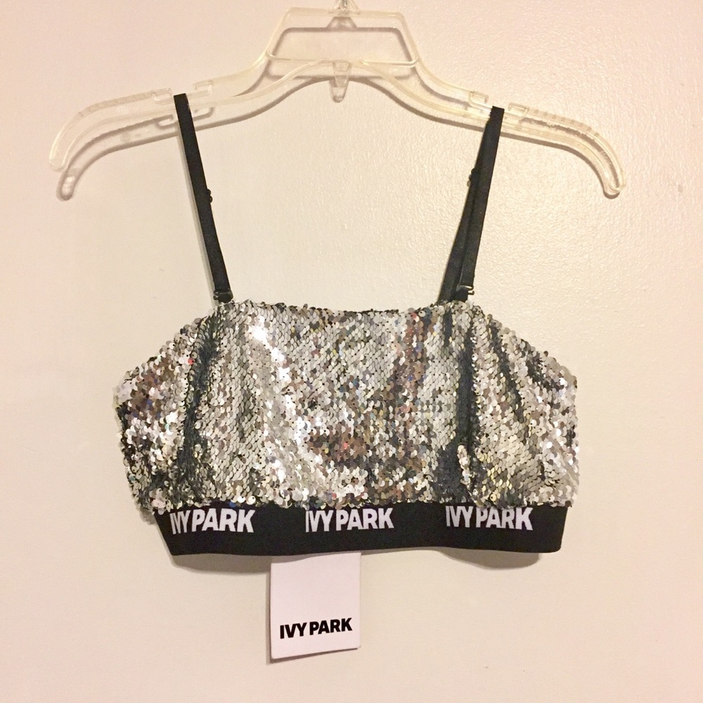 ✨🆕✨ Ivy Park silver sequin bra - Picture 4 of 6